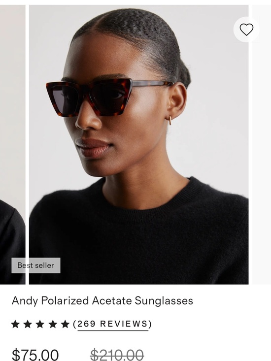 Quince Andy Polarized Acetate Sunglasses in Ginger Tortoise main image 5